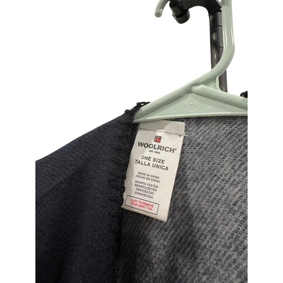 Woolrich Plaid Poncho Cape Shawl Blanket One Size - Picture 5 of 5